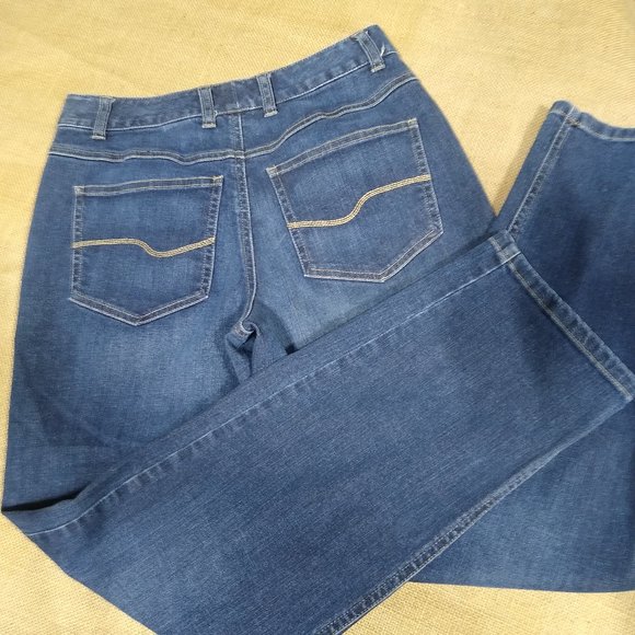 Talbot's Petite Stretch Skinny Blue Jeans - Picture 3 of 6